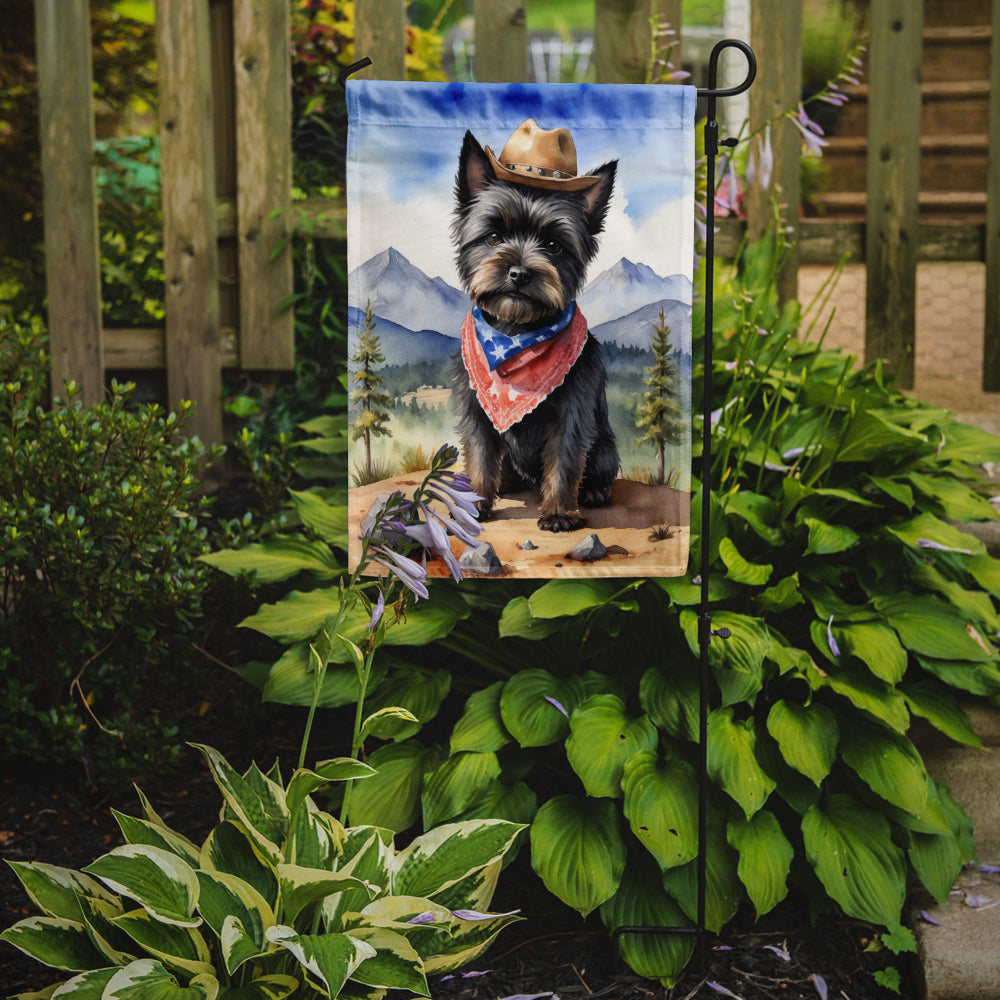 Cairn Terrier Cowboy Welcome Garden Flag
