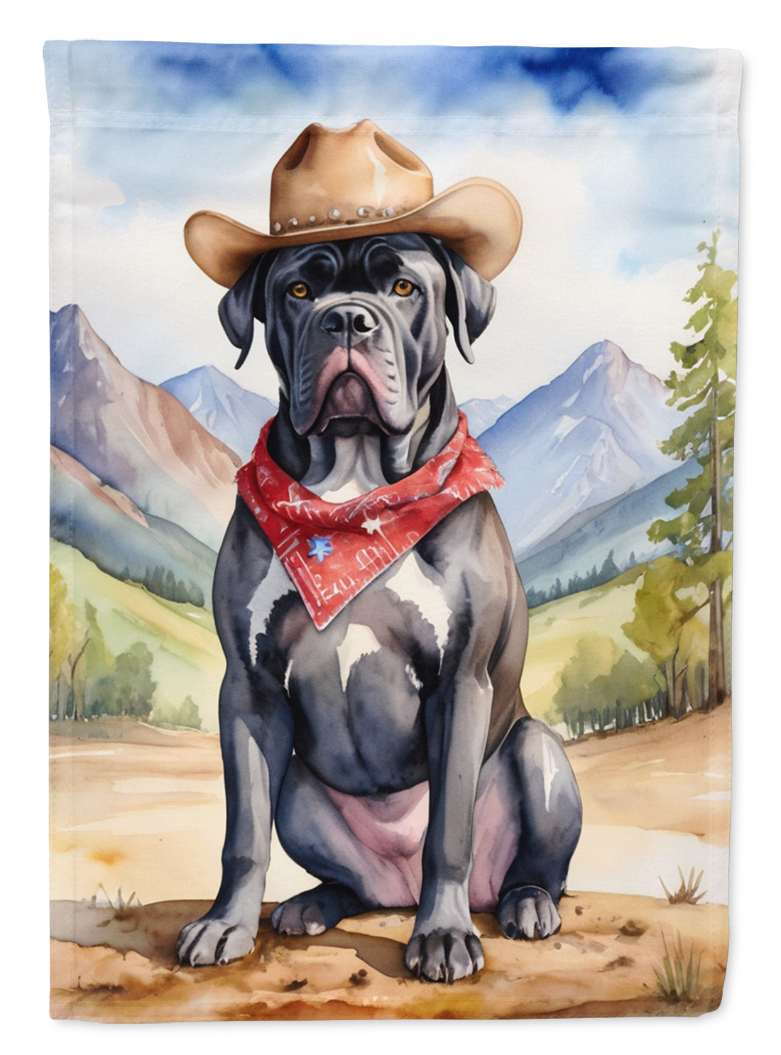Buy this Cane Corso Cowboy Welcome House Flag