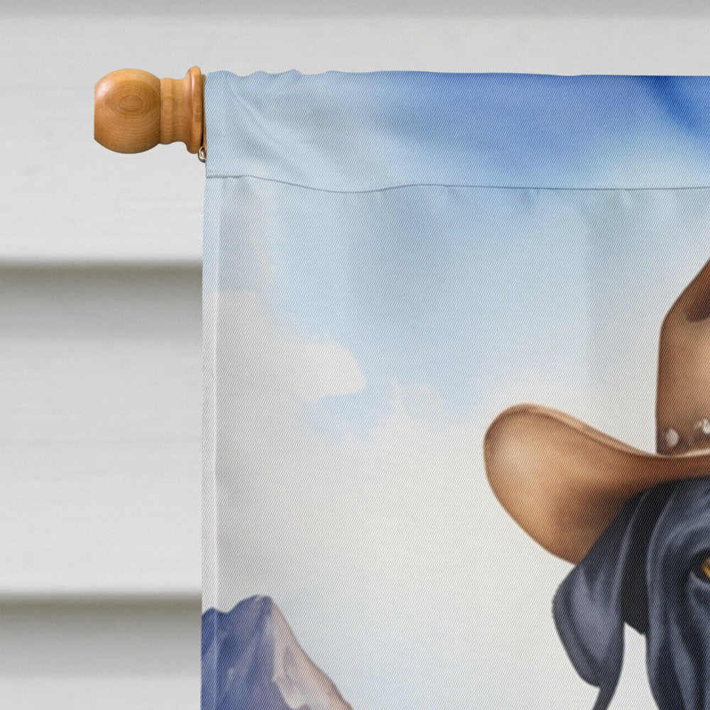 Cane Corso Cowboy Welcome House Flag