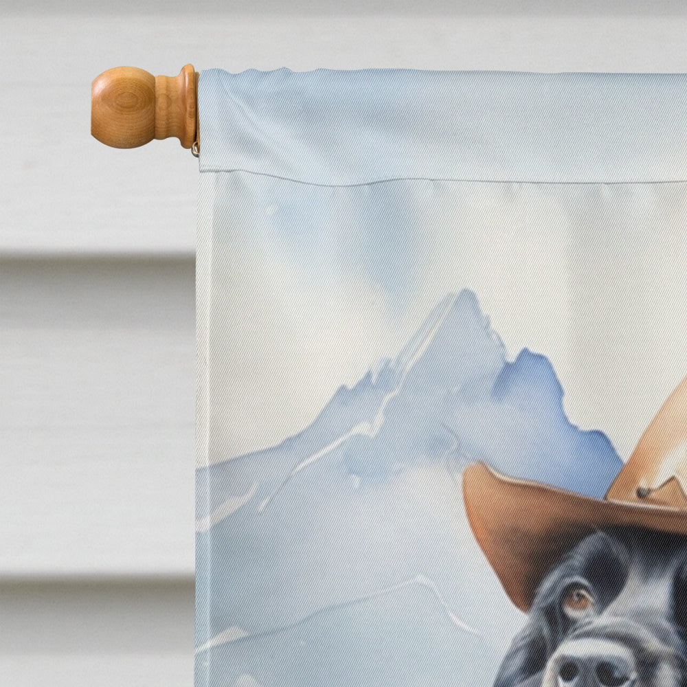 Cocker Spaniel Cowboy Welcome House Flag