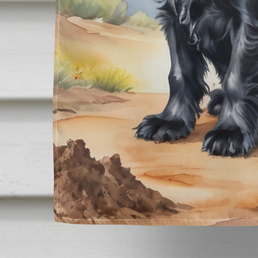 Cocker Spaniel Cowboy Welcome House Flag