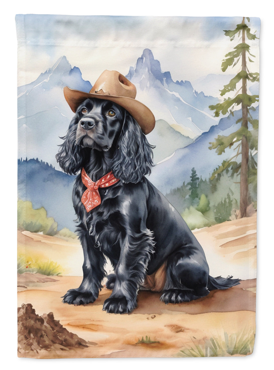 Buy this Cocker Spaniel Cowboy Welcome Garden Flag