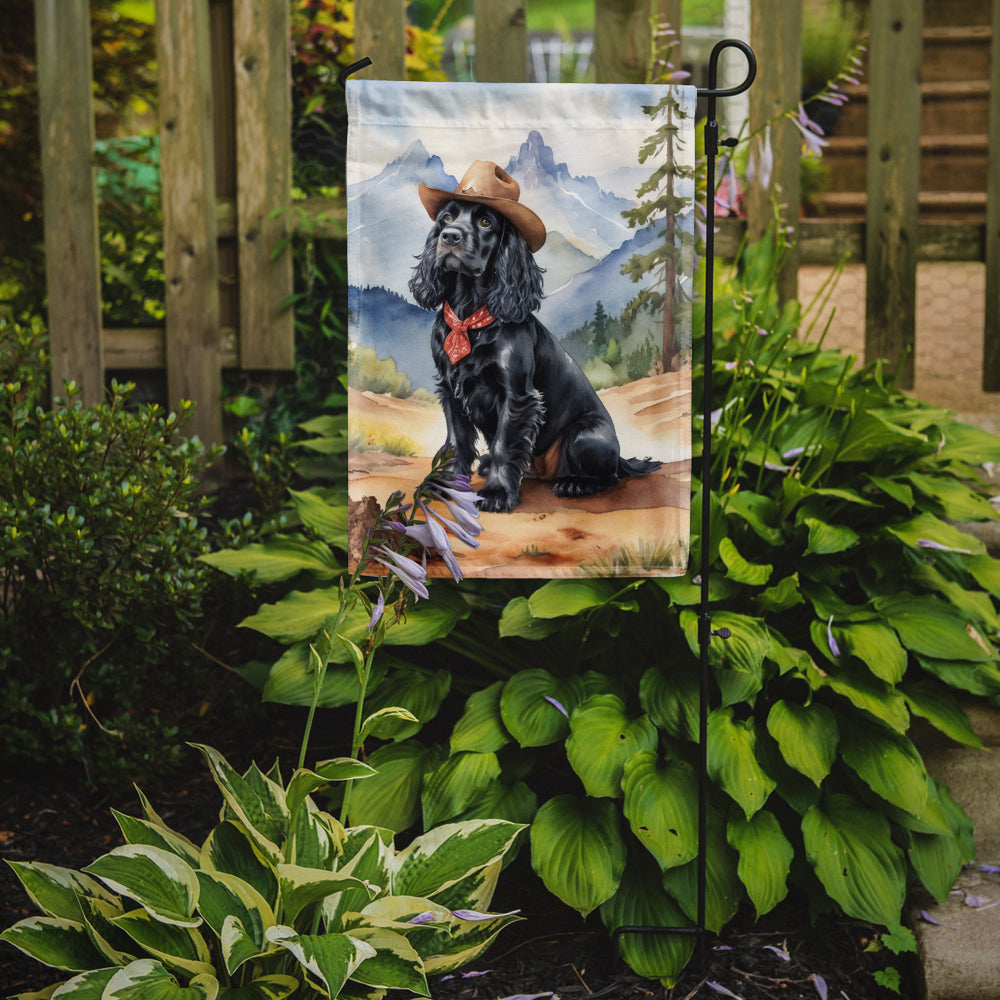 Cocker Spaniel Cowboy Welcome Garden Flag