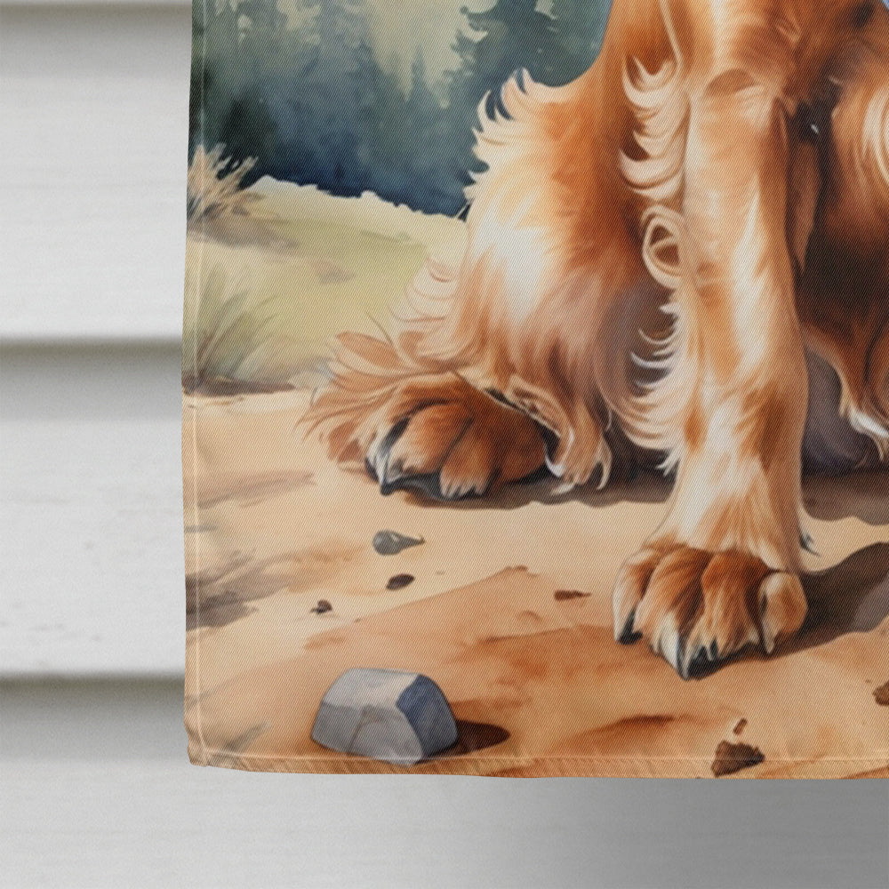 Cocker Spaniel Cowboy Welcome House Flag