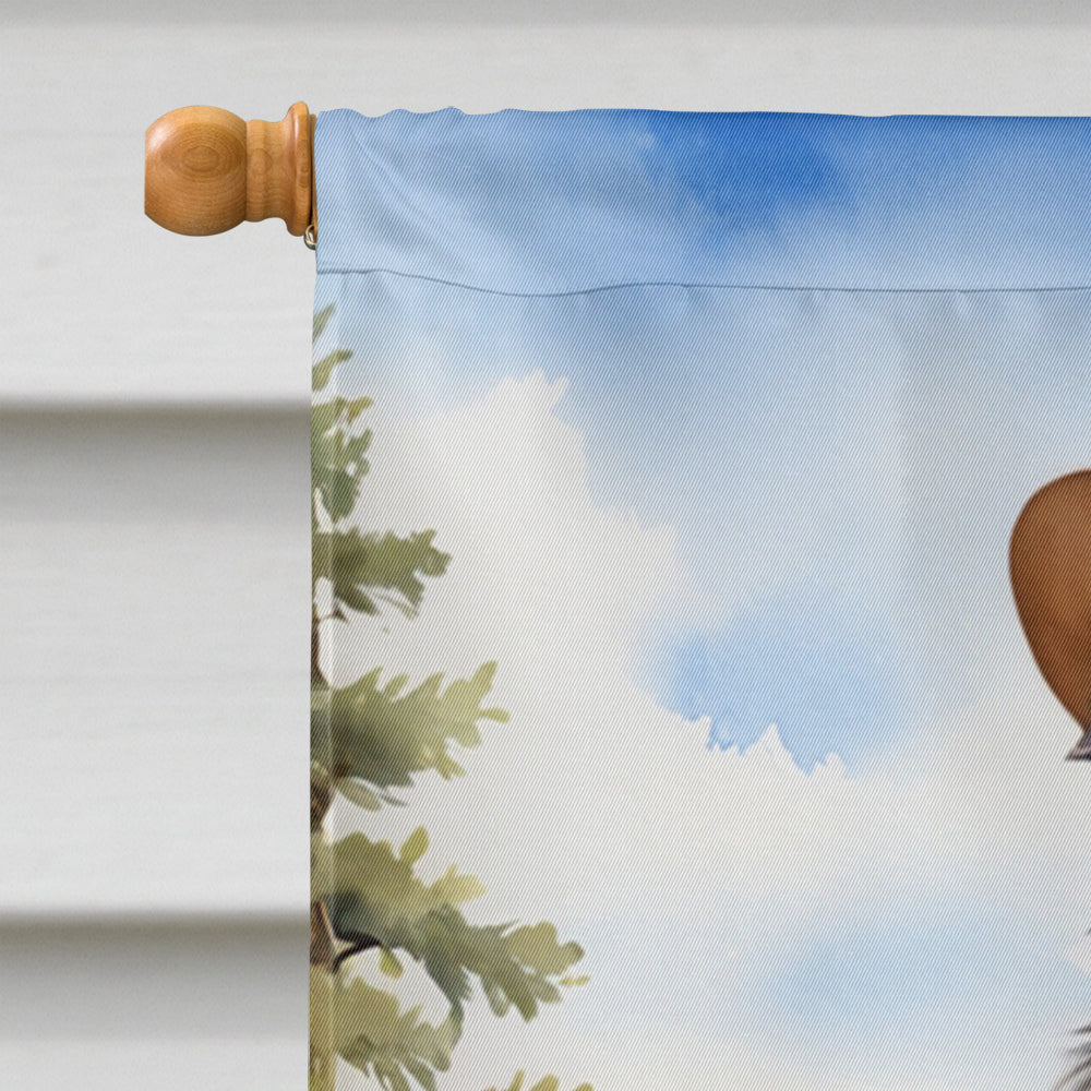 Collie Cowboy Welcome House Flag