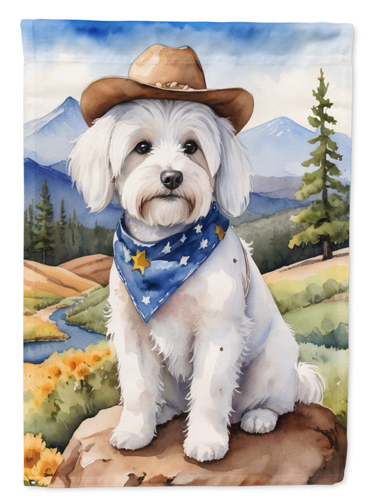 Buy this Coton de Tulear Cowboy Welcome House Flag