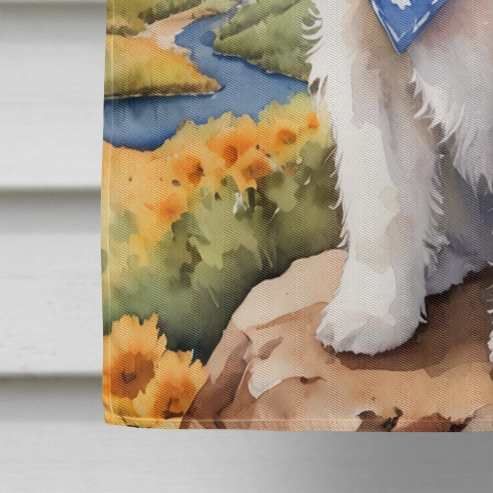 Coton de Tulear Cowboy Welcome House Flag