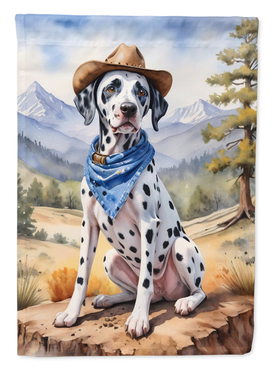 Buy this Dalmatian Cowboy Welcome Garden Flag