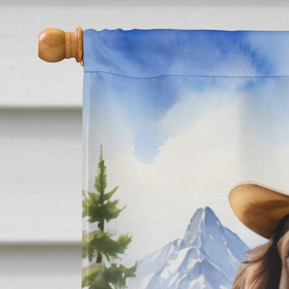 English Springer Spaniel Cowboy Welcome House Flag