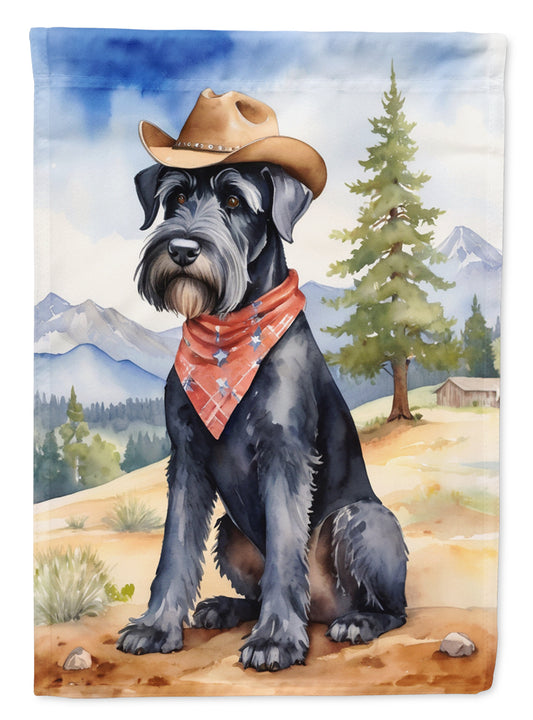 Buy this Giant Schnauzer Cowboy Welcome Garden Flag