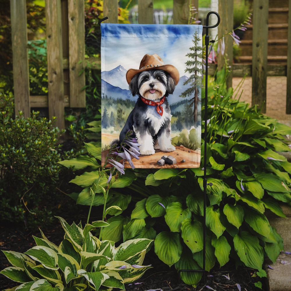 Havanese Cowboy Welcome Garden Flag