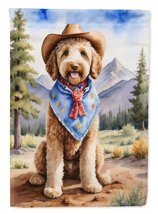 Buy this Labradoodle Cowboy Welcome House Flag