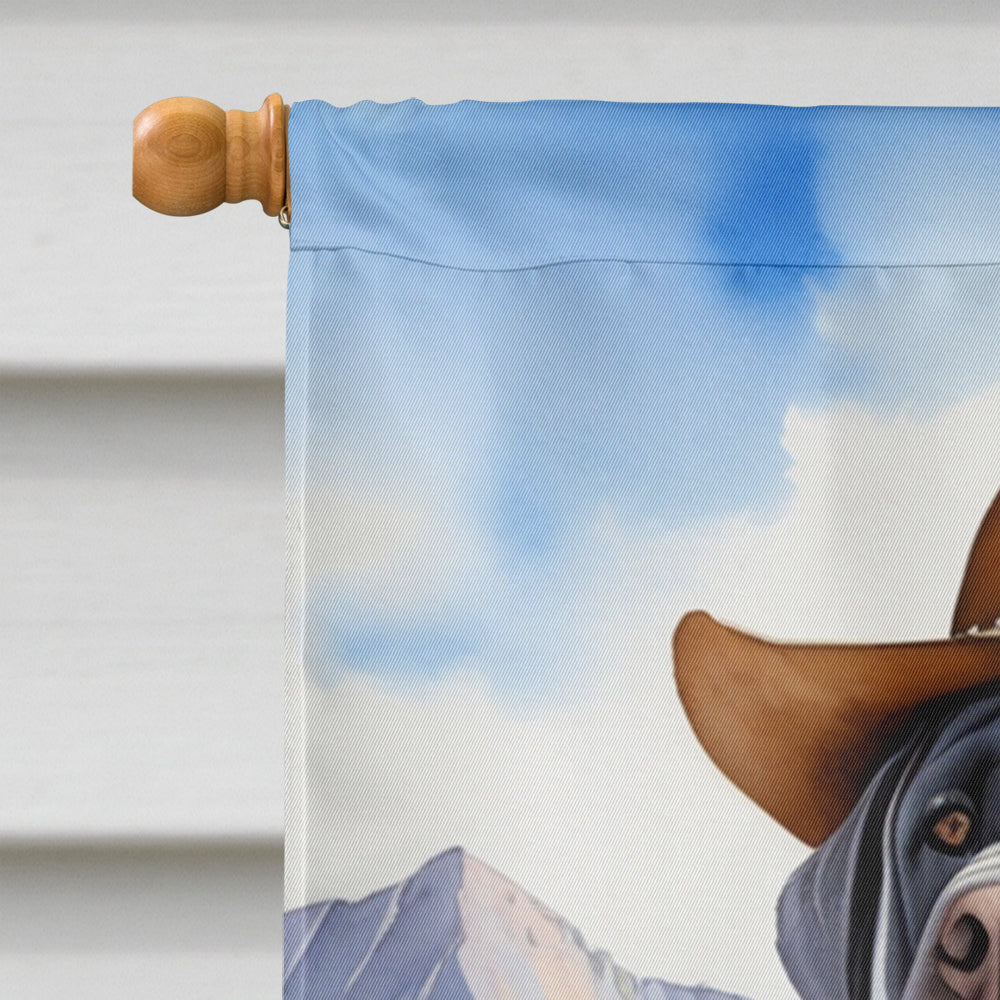 Neapolitan Mastiff Cowboy Welcome House Flag