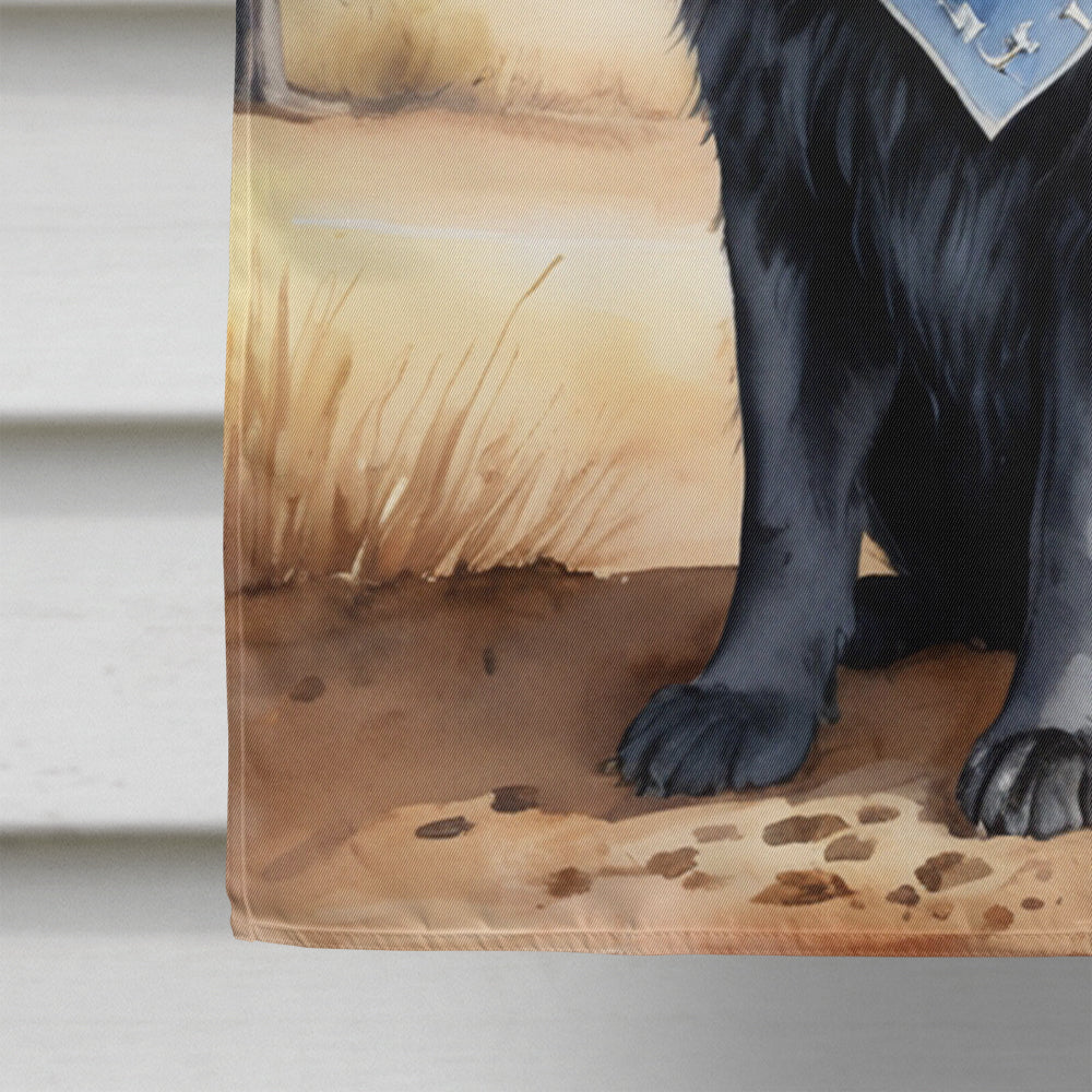 Newfoundland Cowboy Welcome House Flag