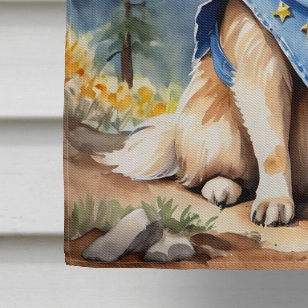 Pekingese Cowboy Welcome House Flag