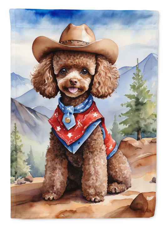 Buy this Poodle Cowboy Welcome Garden Flag