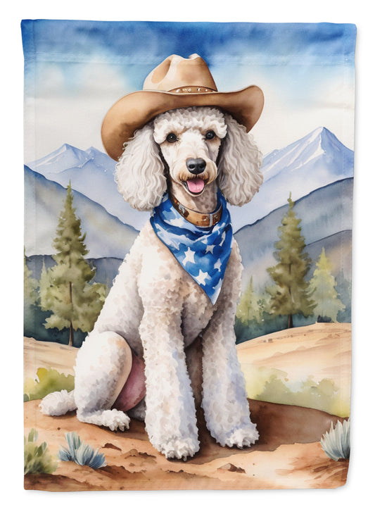 Buy this Poodle Cowboy Welcome Garden Flag