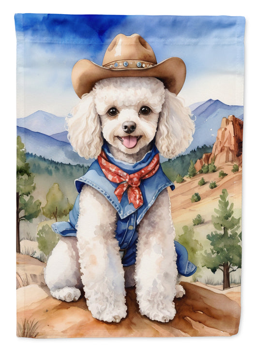 Buy this Poodle Cowboy Welcome Garden Flag