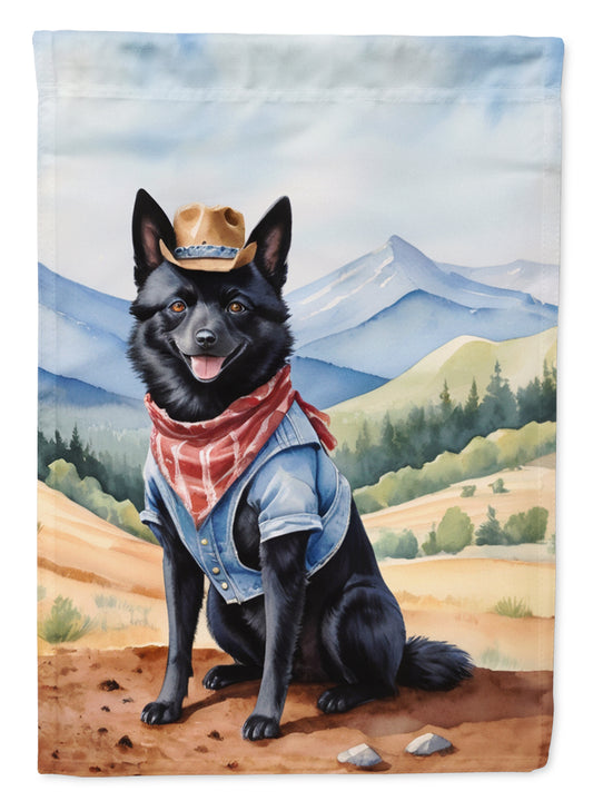 Buy this Schipperke Cowboy Welcome Garden Flag