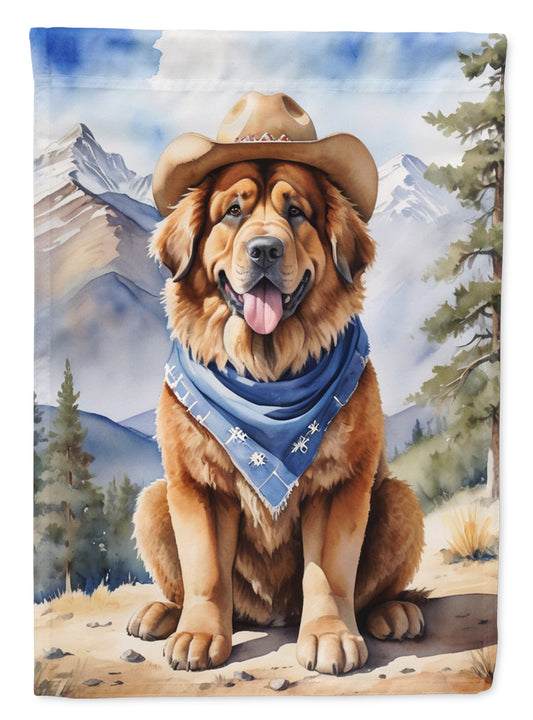 Buy this Tibetan Mastiff Cowboy Welcome Garden Flag