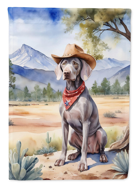 Buy this Weimaraner Cowboy Welcome Garden Flag