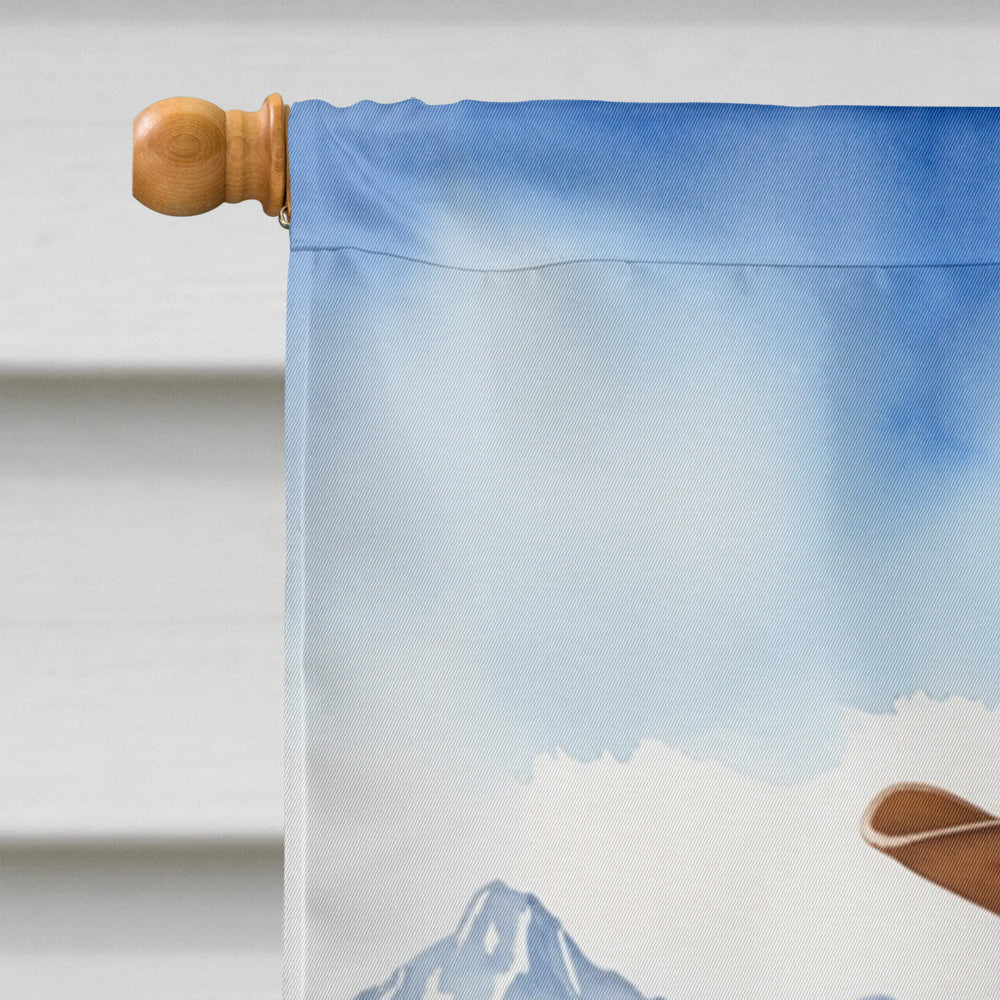 Welsh Springer Spaniel Cowboy Welcome House Flag