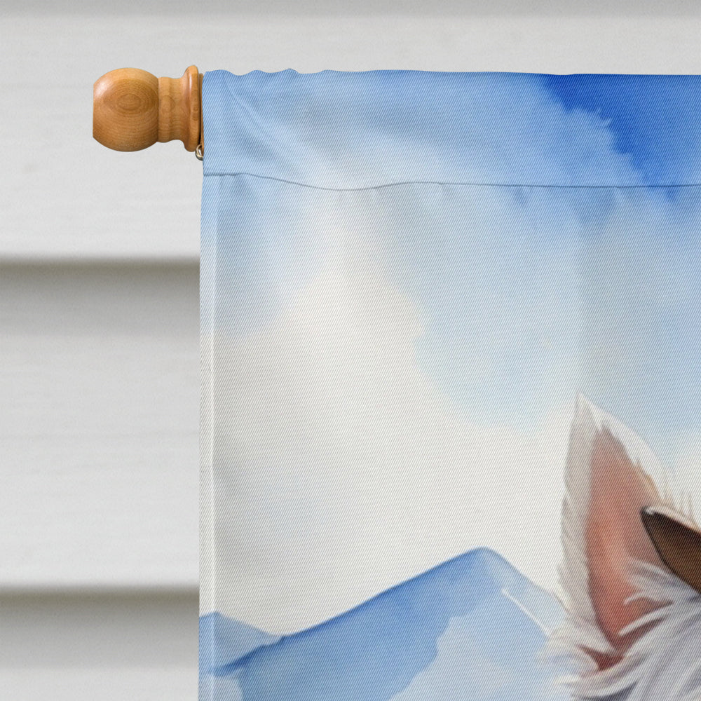 Westie Cowboy Welcome House Flag
