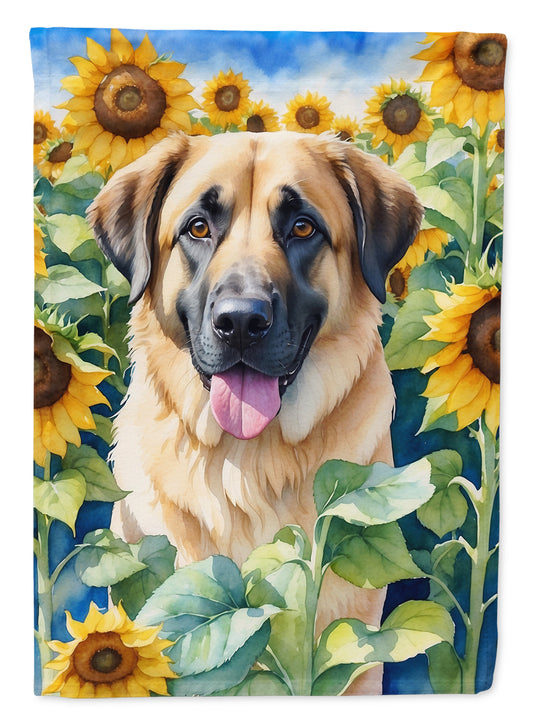 Buy this Anatolian Shepherd in Sunflowers Garden Flag