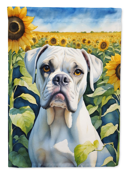 Buy this Boxer in Sunflowers Garden Flag