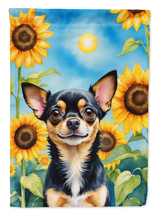 Buy this Chihuahua in Sunflowers House Flag