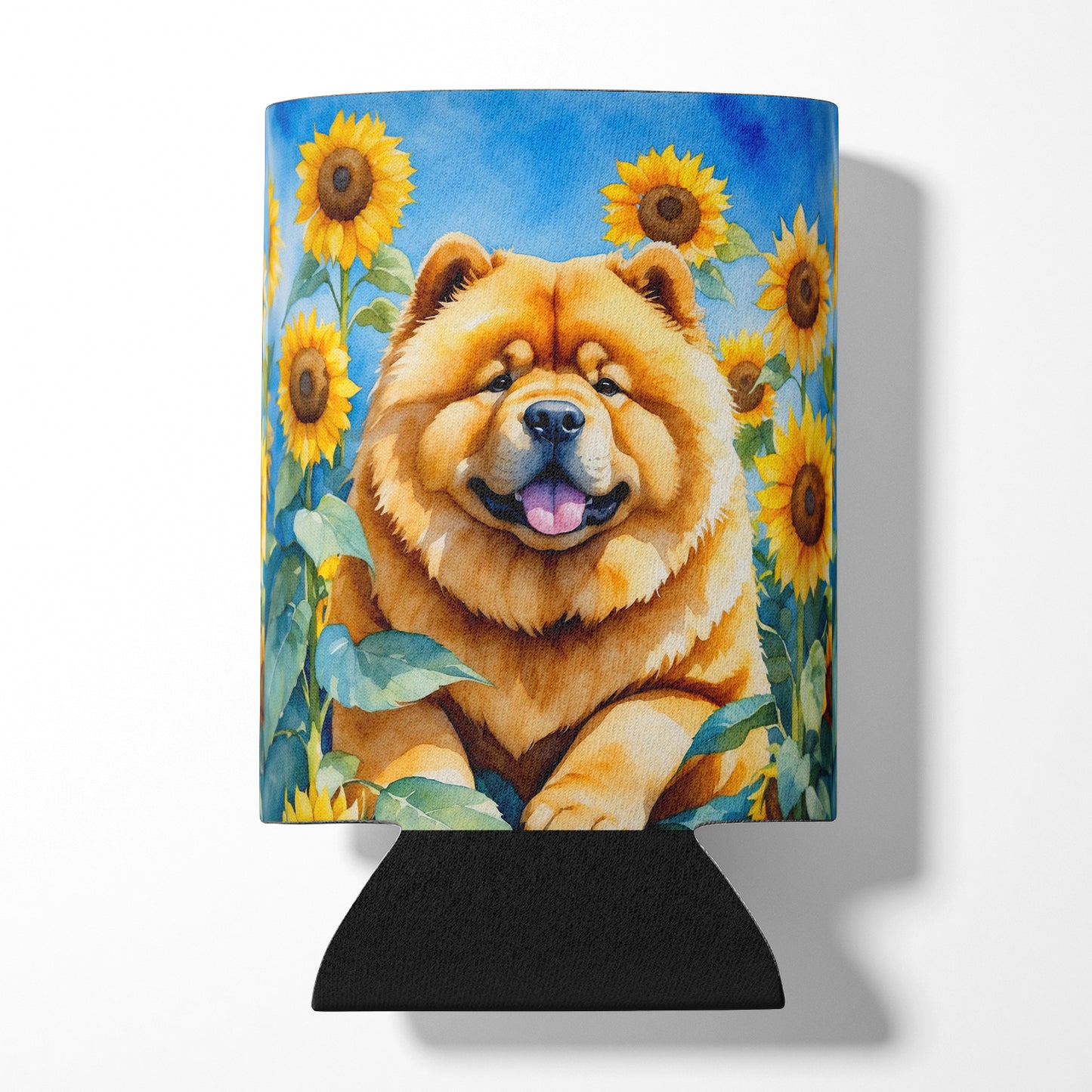 Buy this Chow Chow in Sunflowers Can or Bottle Hugger