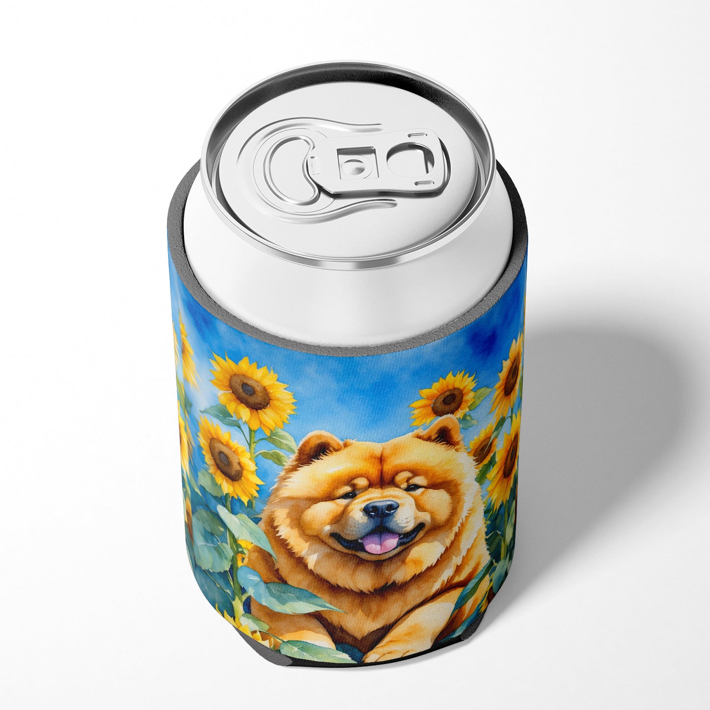 Chow Chow in Sunflowers Can or Bottle Hugger