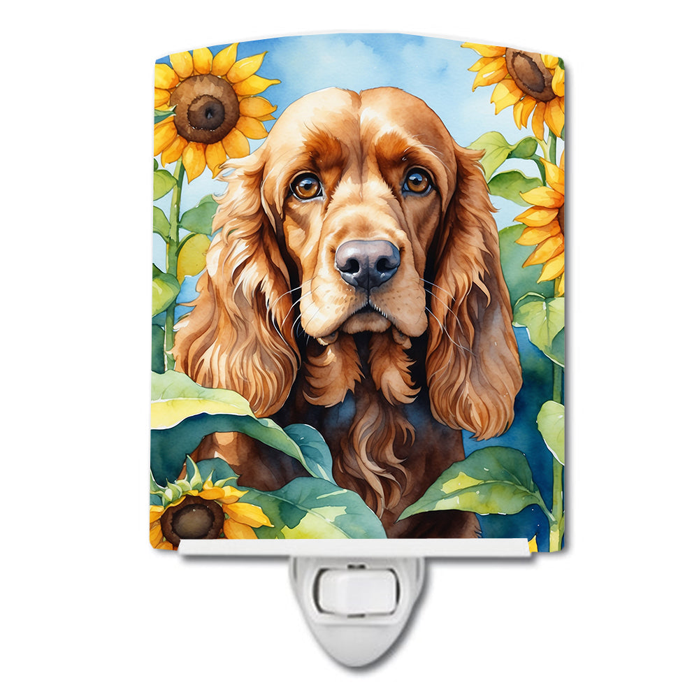 Buy this Cocker Spaniel in Sunflowers Ceramic Night Light