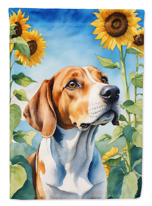 Buy this English Foxhound in Sunflowers House Flag