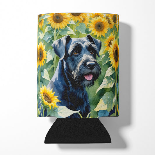 Buy this Giant Schnauzer in Sunflowers Can or Bottle Hugger