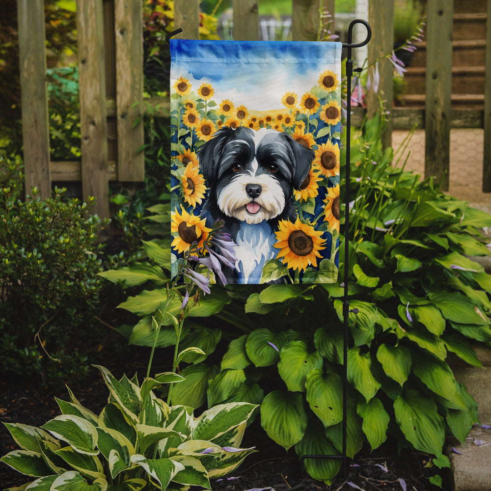 Havanese in Sunflowers Garden Flag