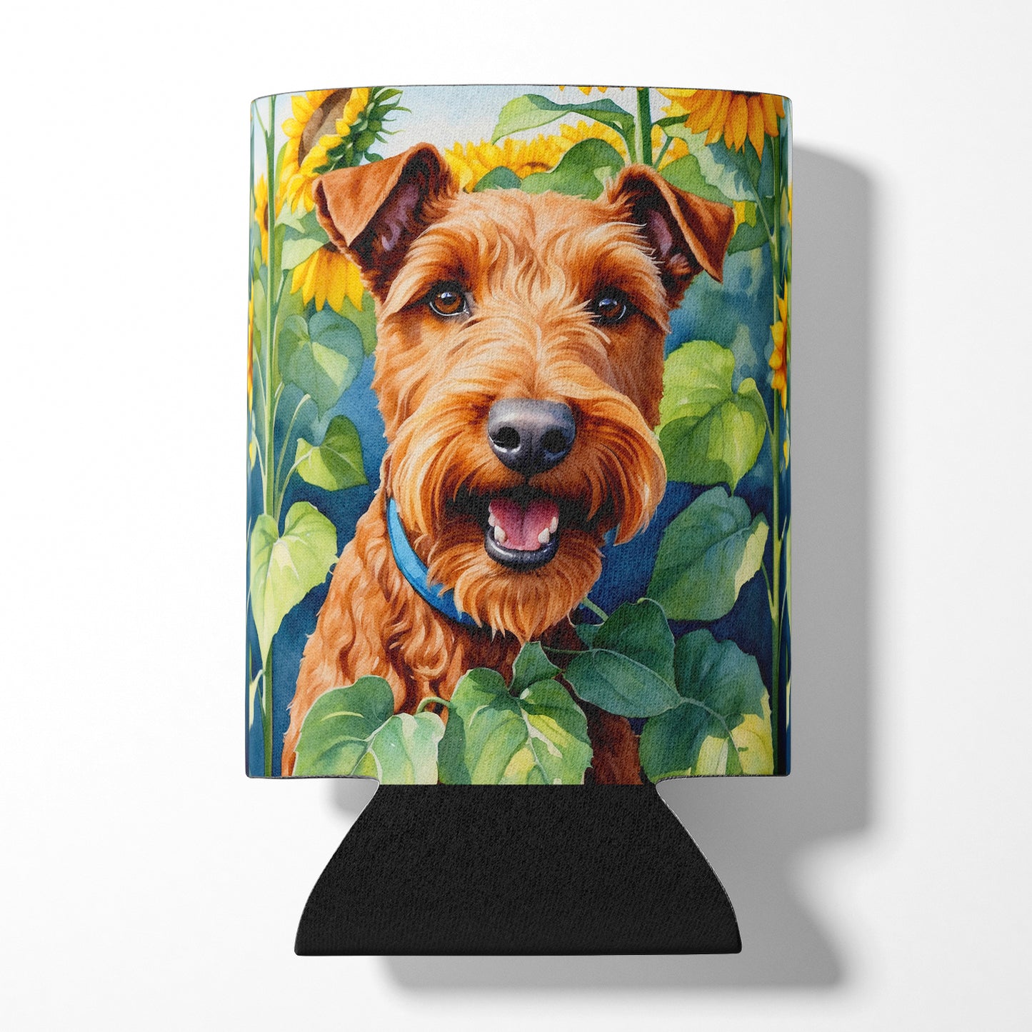 Buy this Irish Terrier in Sunflowers Can or Bottle Hugger