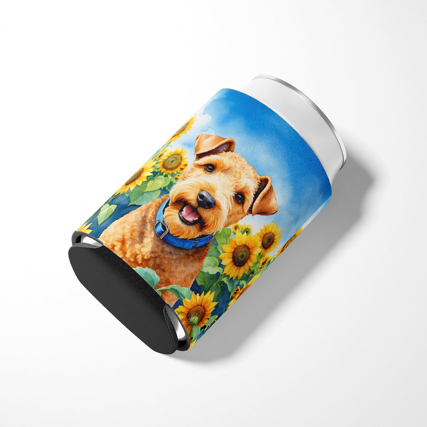 Lakeland Terrier in Sunflowers Can or Bottle Hugger