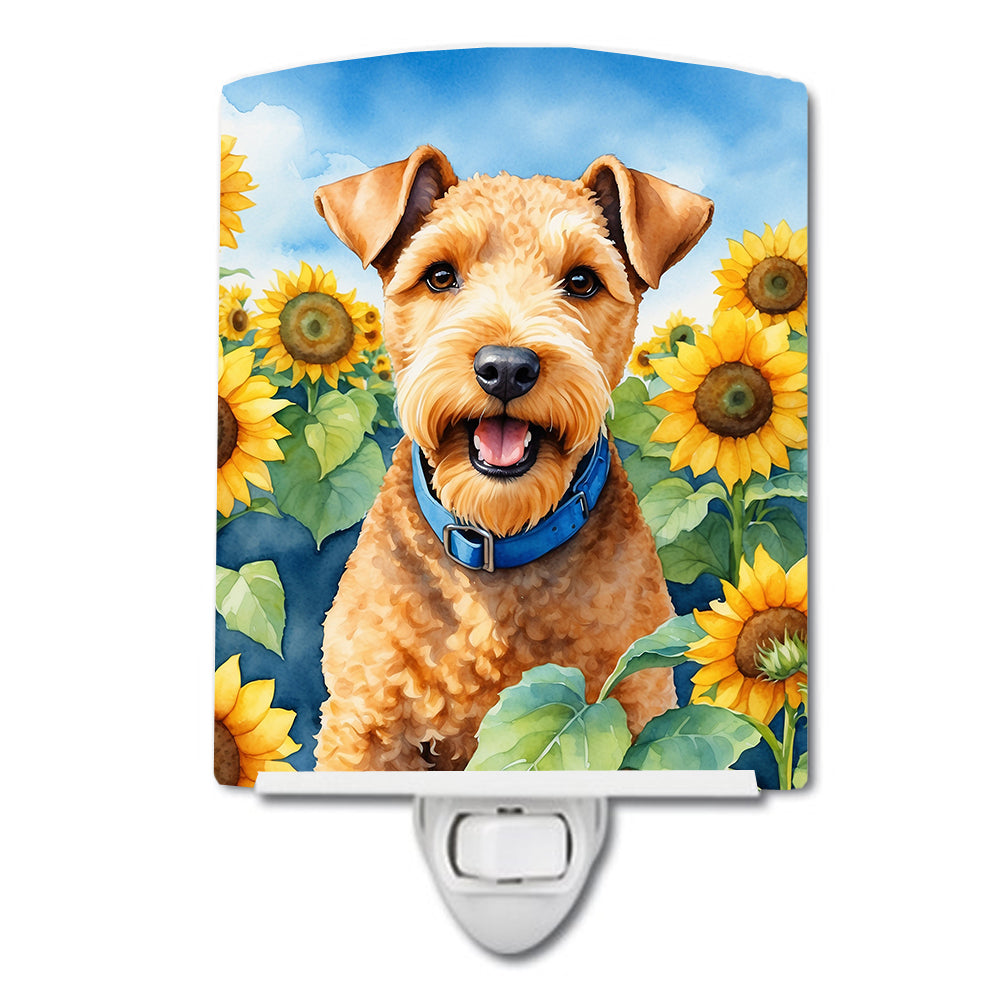 Buy this Lakeland Terrier in Sunflowers Ceramic Night Light