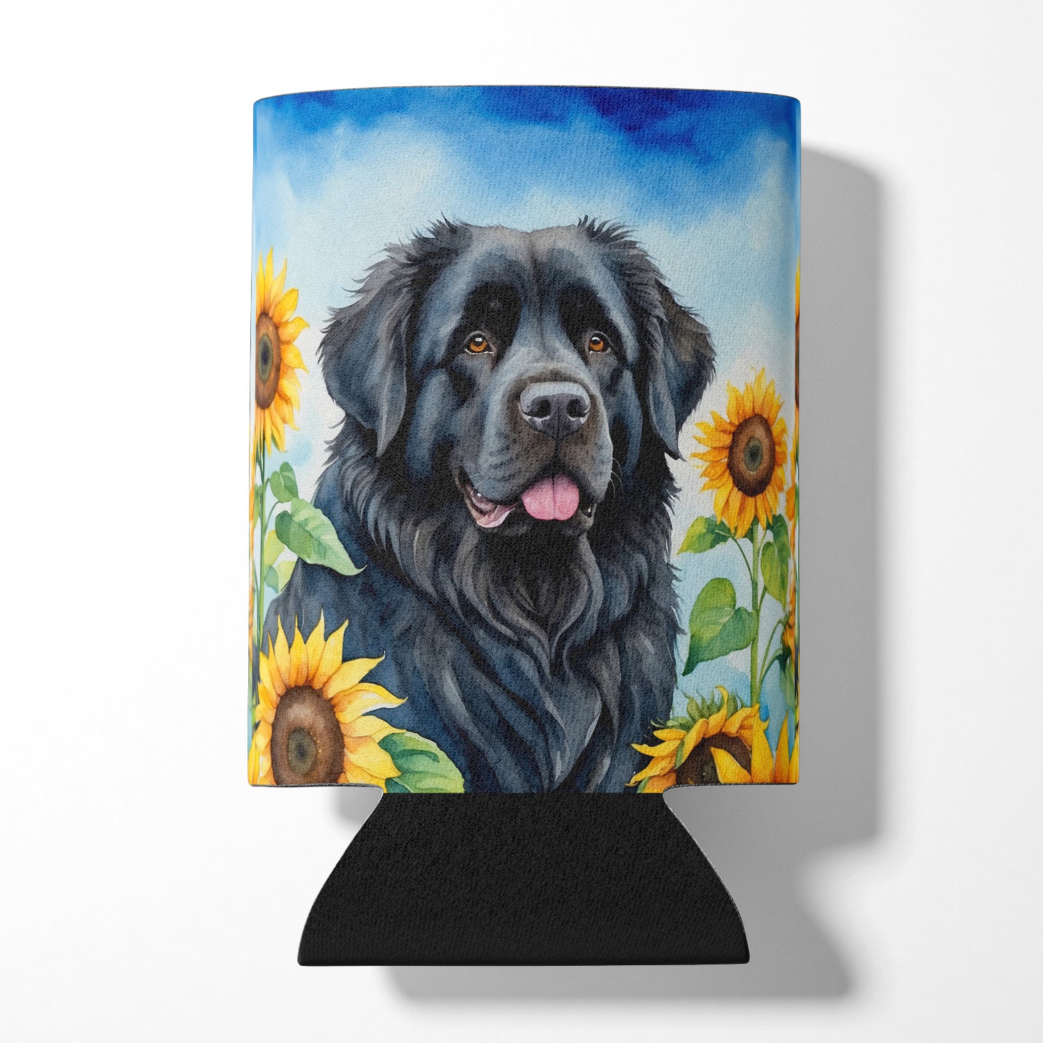 Buy this Newfoundland in Sunflowers Can or Bottle Hugger