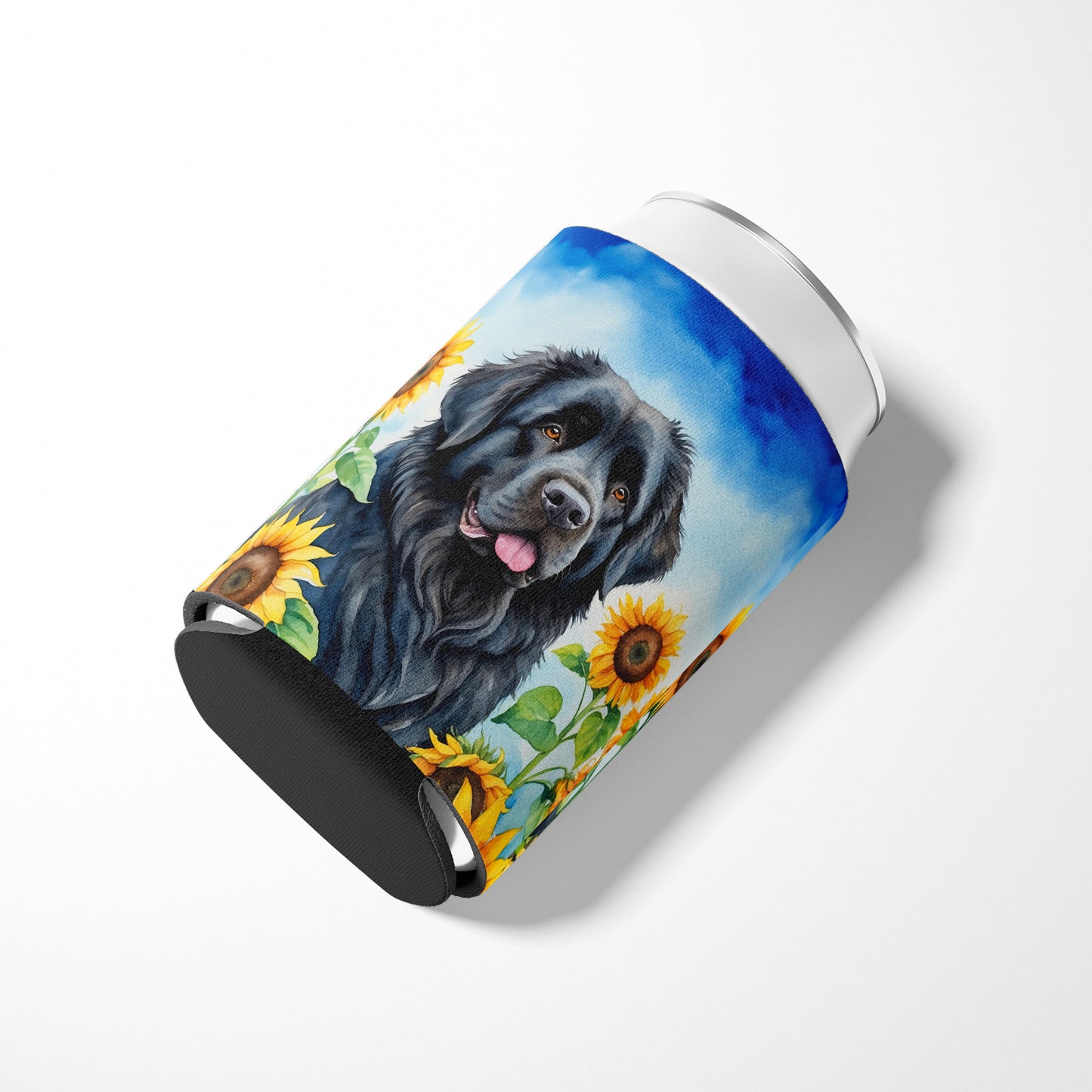 Newfoundland in Sunflowers Can or Bottle Hugger