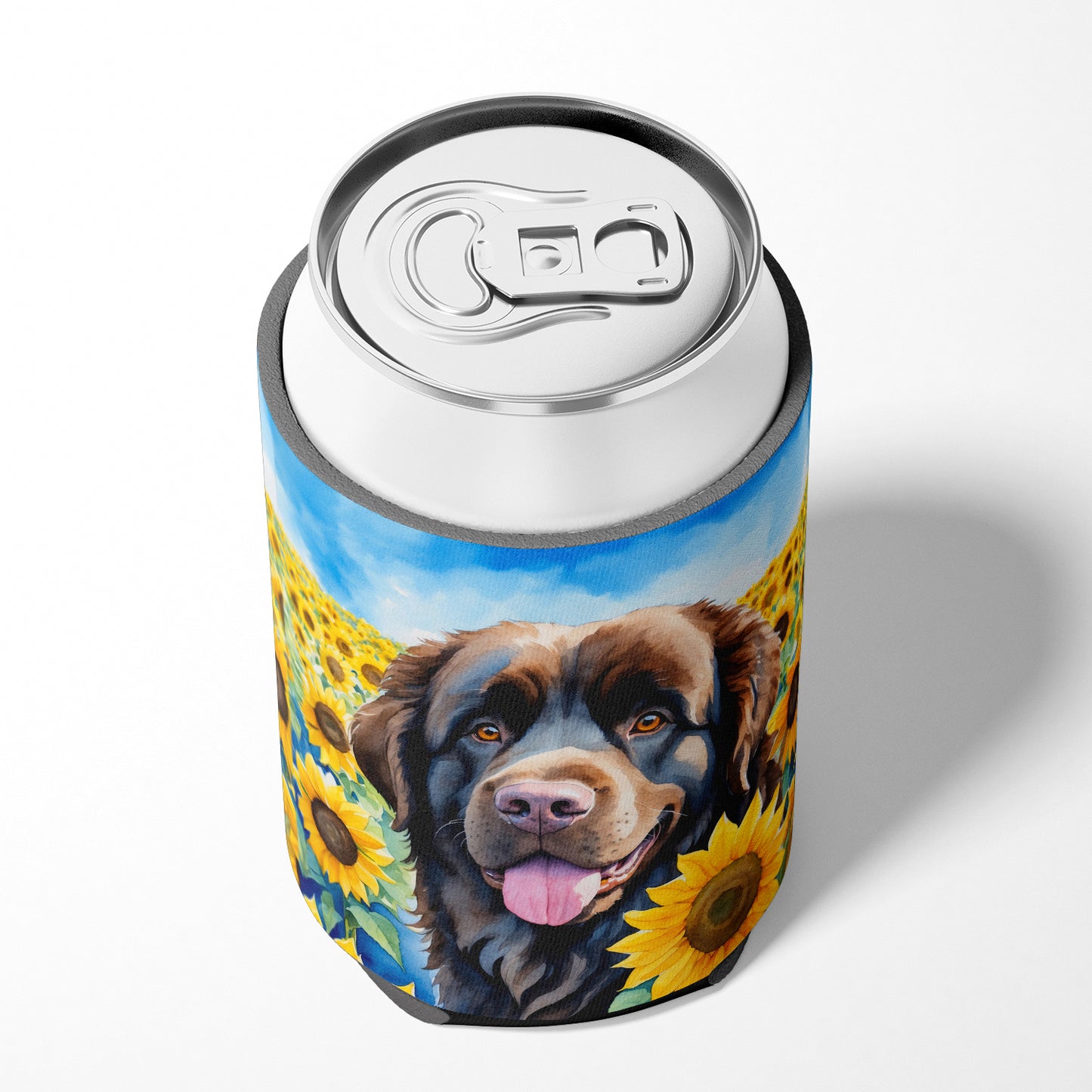 Newfoundland in Sunflowers Can or Bottle Hugger