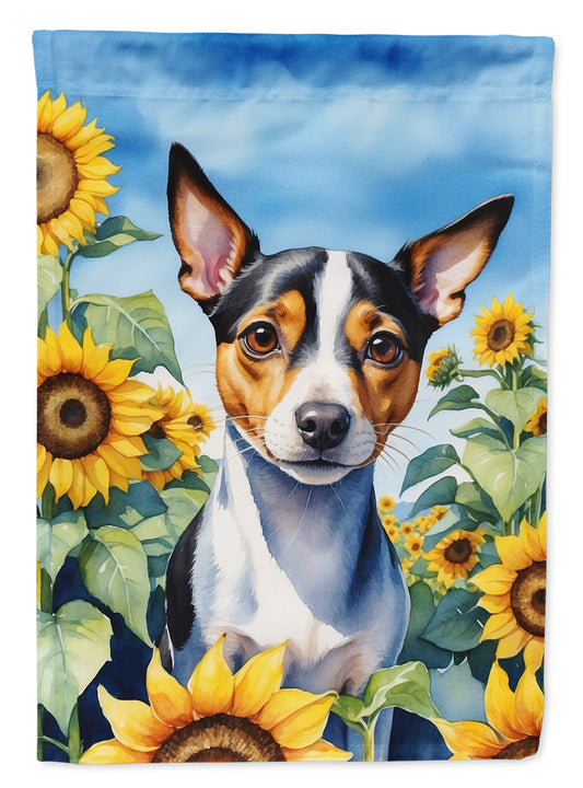 Buy this Rat Terrier in Sunflowers House Flag