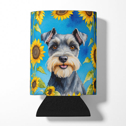 Buy this Schnauzer in Sunflowers Can or Bottle Hugger