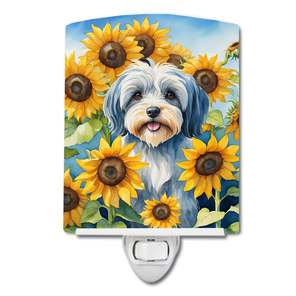 Buy this Tibetan Terrier in Sunflowers Ceramic Night Light