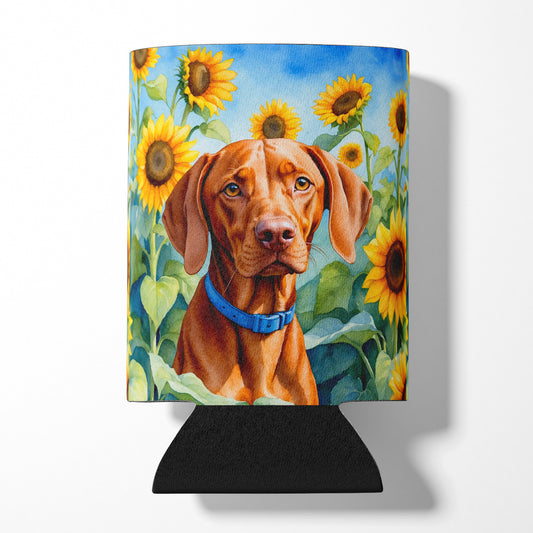 Buy this Vizsla in Sunflowers Can or Bottle Hugger