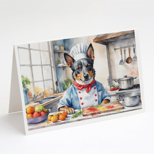 Buy this Australian Cattle Dog The Chef Greeting Cards Pack of 8