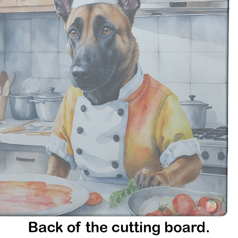 Belgian Malinois The Chef Glass Cutting Board