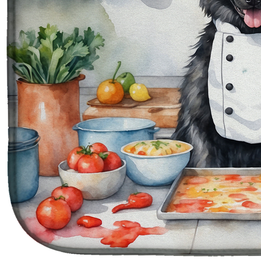 Belgian Sheepdog The Chef Dish Drying Mat