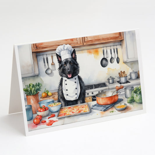 Buy this Belgian Sheepdog The Chef Greeting Cards Pack of 8